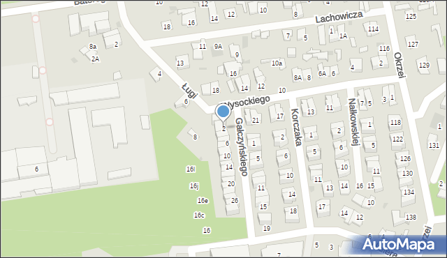 Otwock, Gałczyńskiego Konstantego Ildefonsa, 2, mapa Otwock