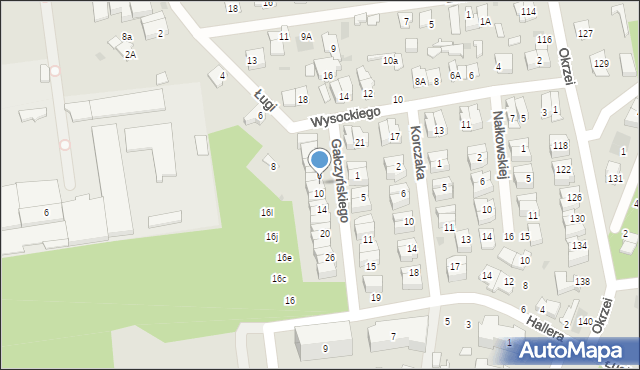 Otwock, Gałczyńskiego Konstantego Ildefonsa, 8, mapa Otwock