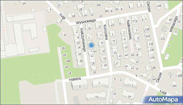 Otwock, Gałczyńskiego Konstantego Ildefonsa, 9, mapa Otwock