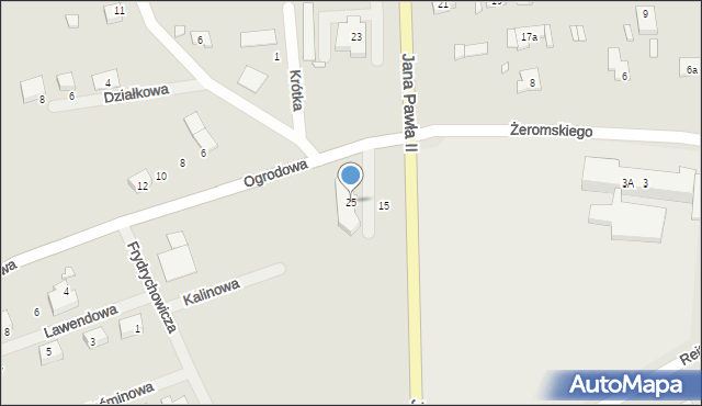 Otyń, Gawła, 25, mapa Otyń
