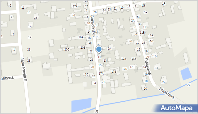 Parysów, Garwolińska, 11, mapa Parysów