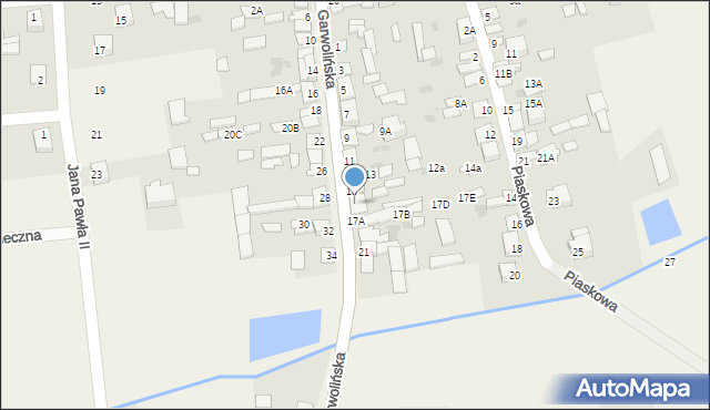 Parysów, Garwolińska, 17, mapa Parysów