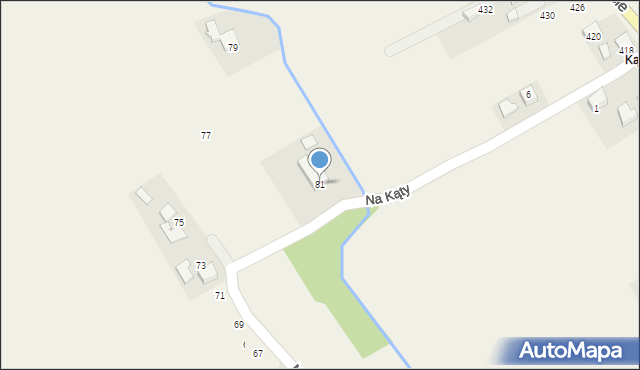 Pękowice, Galicyjska, 81, mapa Pękowice