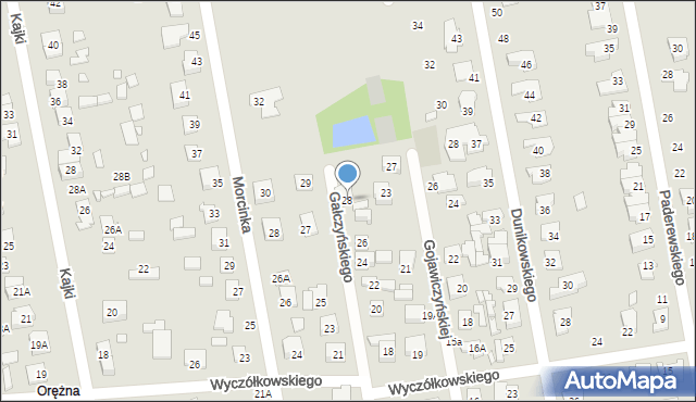 Piaseczno, Gałczyńskiego Konstantego Ildefonsa, 28, mapa Piaseczno