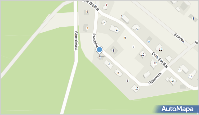 Pilchowo, Gawrona, 2, mapa Pilchowo