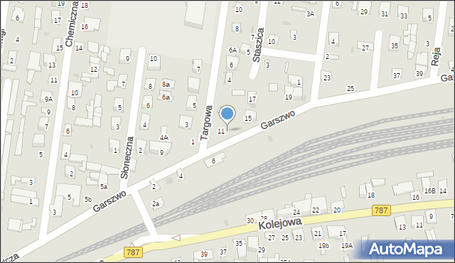 Pionki, Garszwo Marii, dr., 13, mapa Pionki