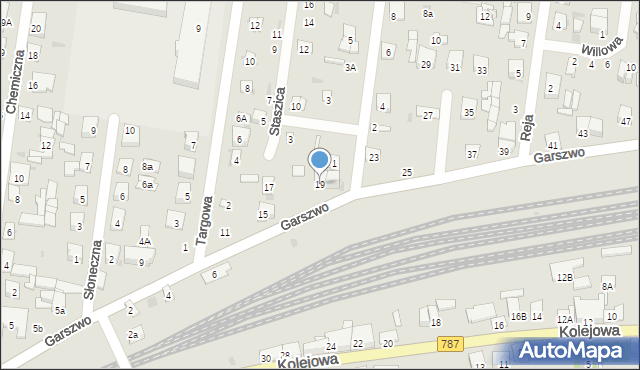 Pionki, Garszwo Marii, dr., 19, mapa Pionki