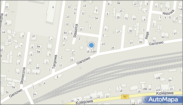 Pionki, Garszwo Marii, dr., 21, mapa Pionki