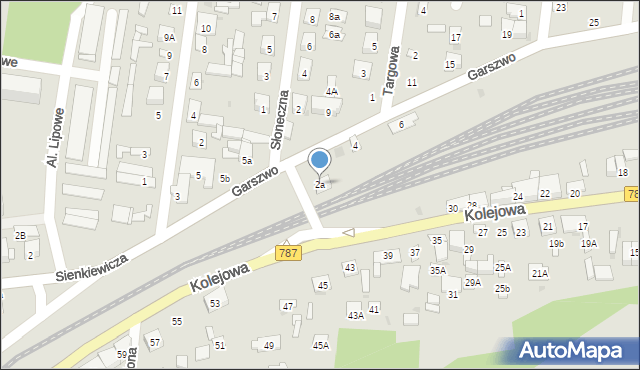 Pionki, Garszwo Marii, dr., 2a, mapa Pionki