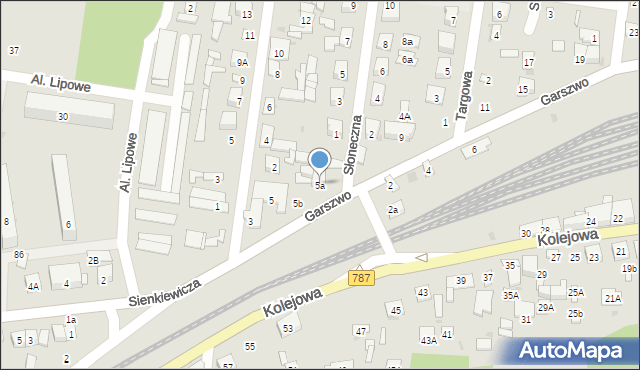 Pionki, Garszwo Marii, dr., 5a, mapa Pionki