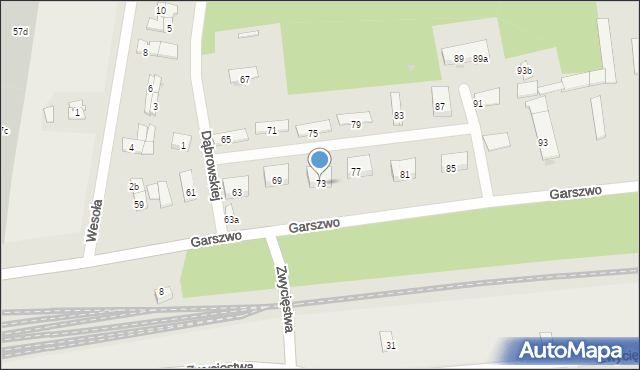 Pionki, Garszwo Marii, dr., 73, mapa Pionki