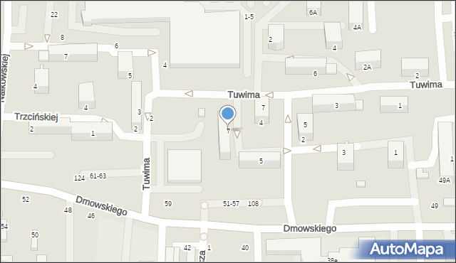 Piotrków Trybunalski, Gałczyńskiego Konstantego Ildefonsa, 7, mapa Piotrków Trybunalski