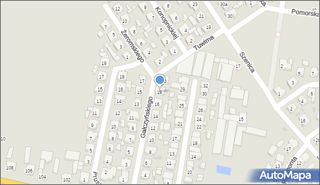 Pleszew, Gałczyńskiego Konstantego Ildefonsa, 18, mapa Pleszew