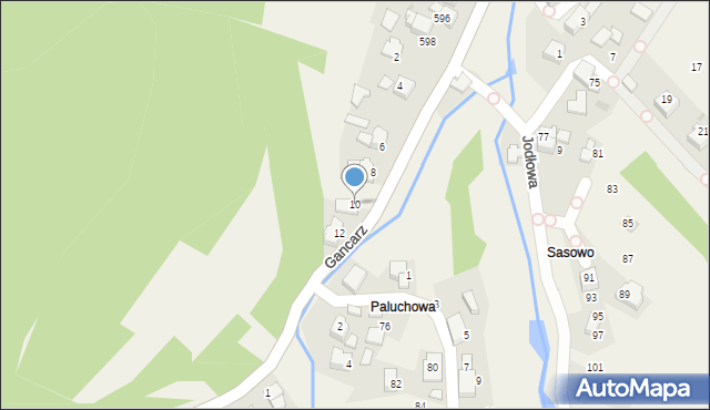 Ponikiew, Gancarz, 10, mapa Ponikiew