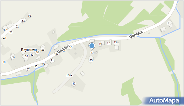 Ponikiew, Gancarz, 23, mapa Ponikiew