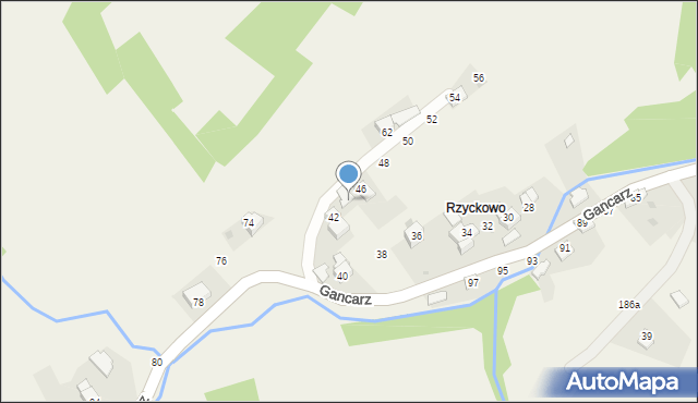 Ponikiew, Gancarz, 44, mapa Ponikiew