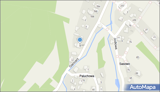 Ponikiew, Gancarz, 8, mapa Ponikiew