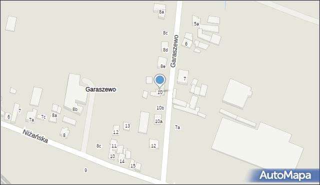 Poznań, Garaszewo, 10, mapa Poznania
