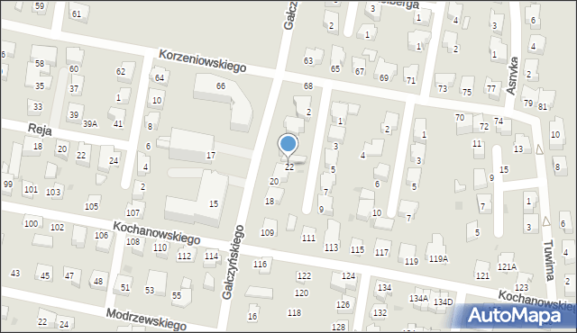 Pruszcz Gdański, Gałczyńskiego Konstantego Ildefonsa, 22, mapa Pruszcz Gdański