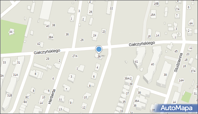 Pruszków, Gałczyńskiego Konstantego Ildefonsa, 25, mapa Pruszków