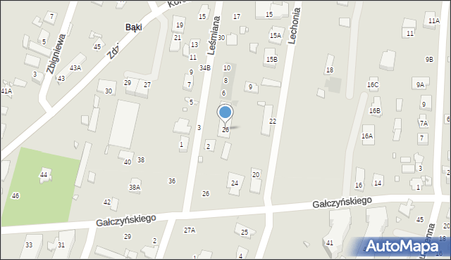 Pruszków, Gałczyńskiego Konstantego Ildefonsa, 26, mapa Pruszków