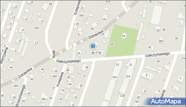 Pruszków, Gałczyńskiego Konstantego Ildefonsa, 50, mapa Pruszków