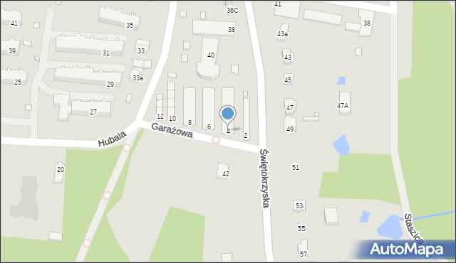 Przysucha, Garażowa, 4, mapa Przysucha
