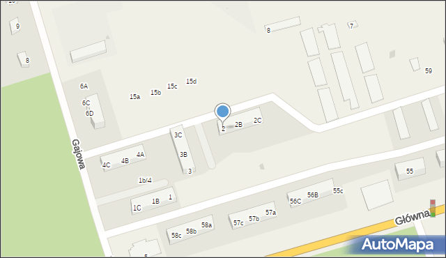 Przytoczna, Gajowa, 2, mapa Przytoczna