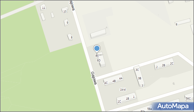 Przytoczna, Gajowa, 6C, mapa Przytoczna