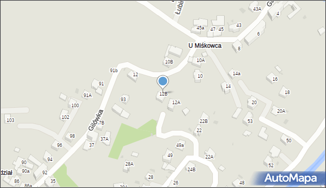 Rabka-Zdrój, Garncarska, 12B, mapa Rabka-Zdrój