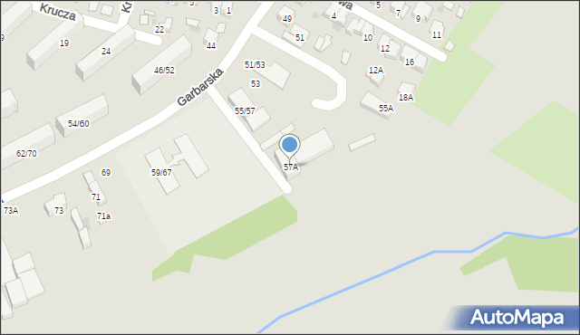 Radom, Garbarska, 57A, mapa Radomia