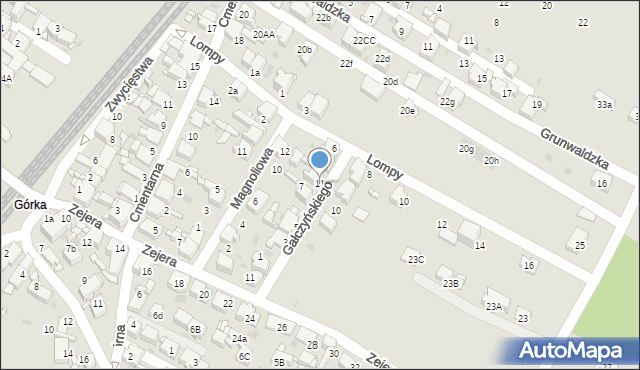 Radzionków, Gałczyńskiego Konstantego Ildefonsa, 11, mapa Radzionków