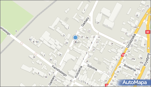 Rakoniewice, Garbary, 22, mapa Rakoniewice