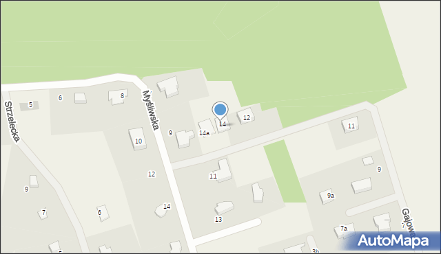 Rakowiec, Gajowa, 14c, mapa Rakowiec