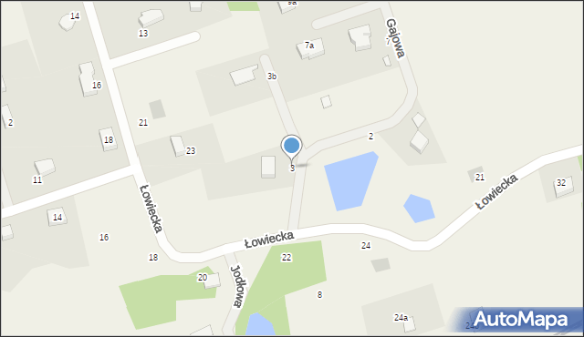 Rakowiec, Gajowa, 3, mapa Rakowiec