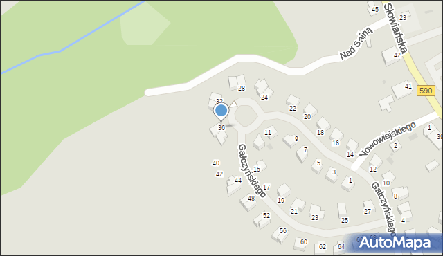 Reszel, Gałczyńskiego Konstantego Ildefonsa, 36, mapa Reszel
