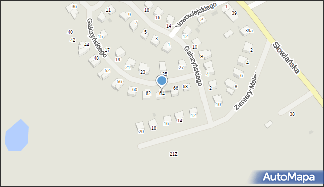 Reszel, Gałczyńskiego Konstantego Ildefonsa, 64, mapa Reszel