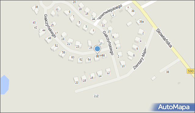 Reszel, Gałczyńskiego Konstantego Ildefonsa, 66, mapa Reszel