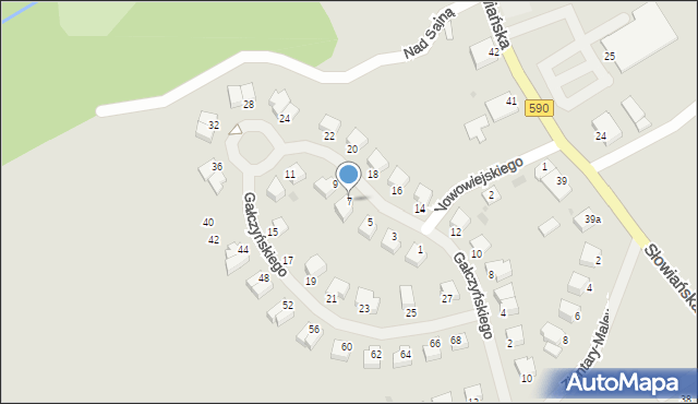 Reszel, Gałczyńskiego Konstantego Ildefonsa, 7, mapa Reszel