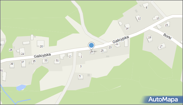Rudno, Galicyjska, 27, mapa Rudno
