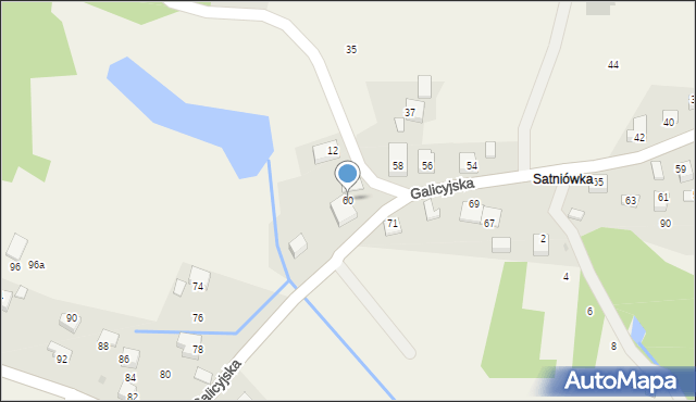 Rudno, Galicyjska, 60, mapa Rudno