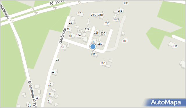 Rybnik, Garbocze, 16c, mapa Rybnika