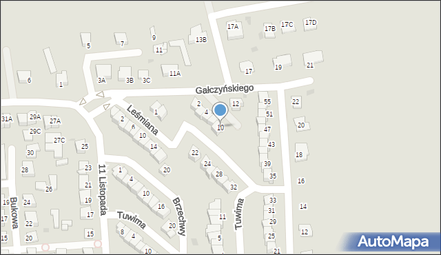 Rypin, Gałczyńskiego Konstantego Ildefonsa, 10, mapa Rypin