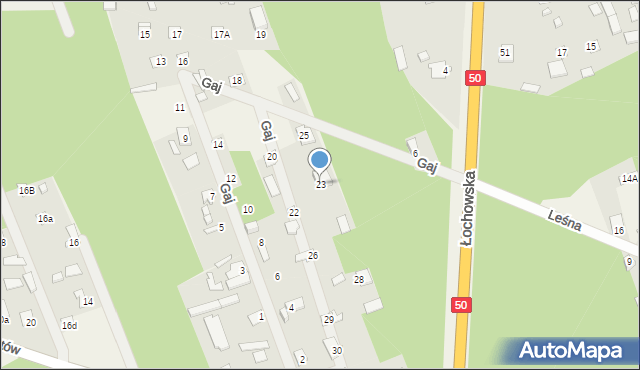 Sadowne, Gaj, 23, mapa Sadowne