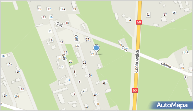 Sadowne, Gaj, 27, mapa Sadowne