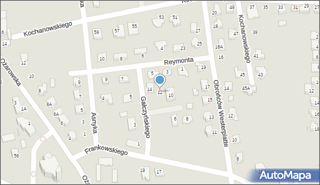 Sandomierz, Gałczyńskiego Konstantego Ildefonsa, 12, mapa Sandomierza