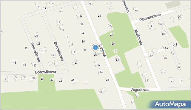 Sasino, Gajowa, 40, mapa Sasino