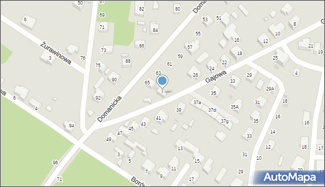 Siedlce, Gajowa, 28, mapa Siedlce