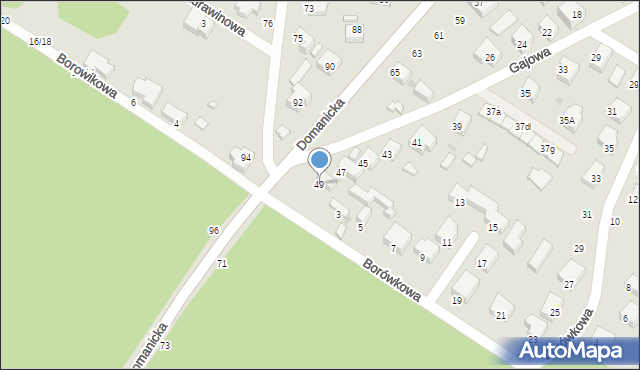 Siedlce, Gajowa, 49, mapa Siedlce