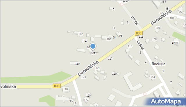 Siedlce, Garwolińska, 108, mapa Siedlce